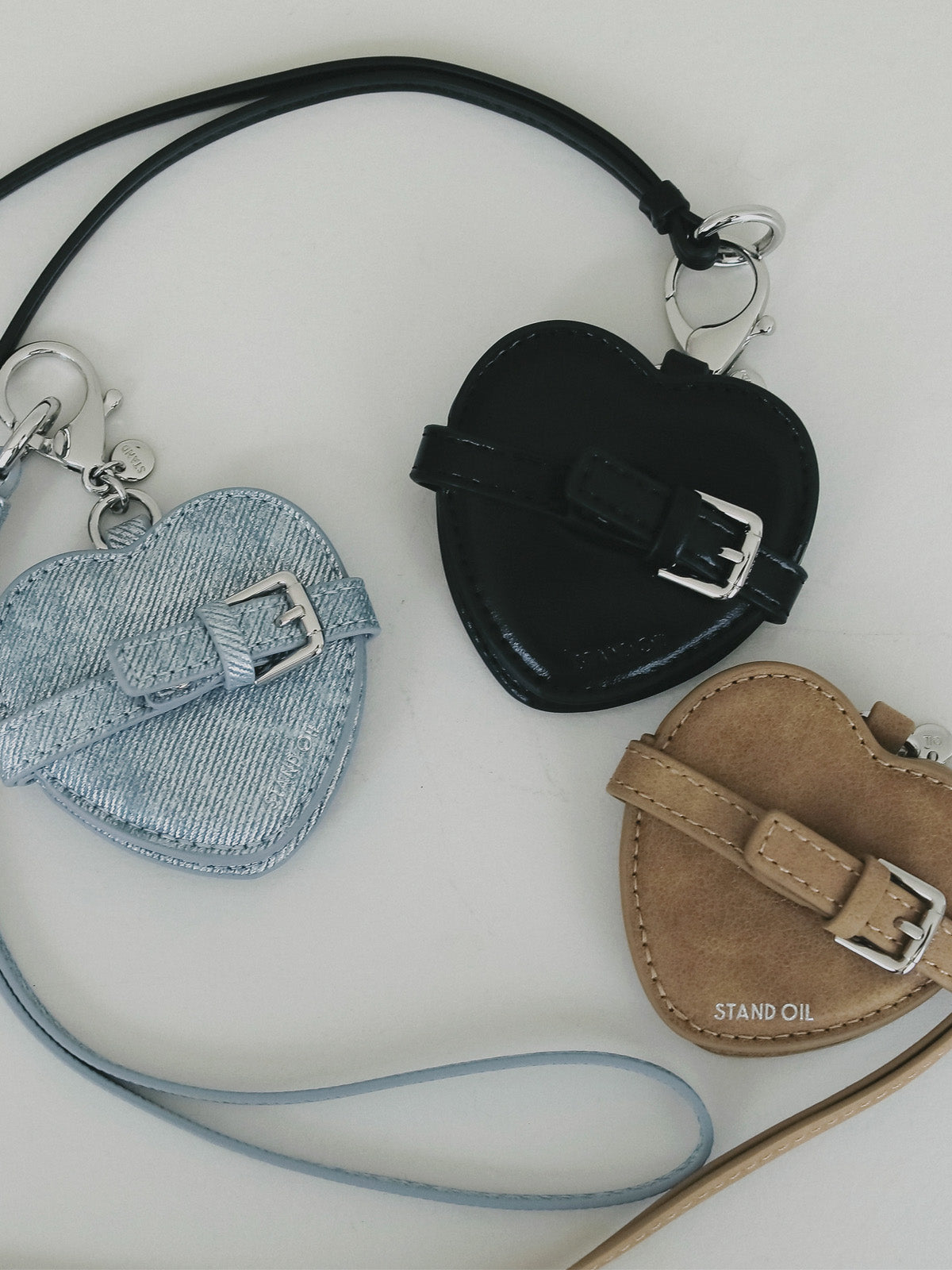 STAND OIL】BELTED MIRROR KEYRING