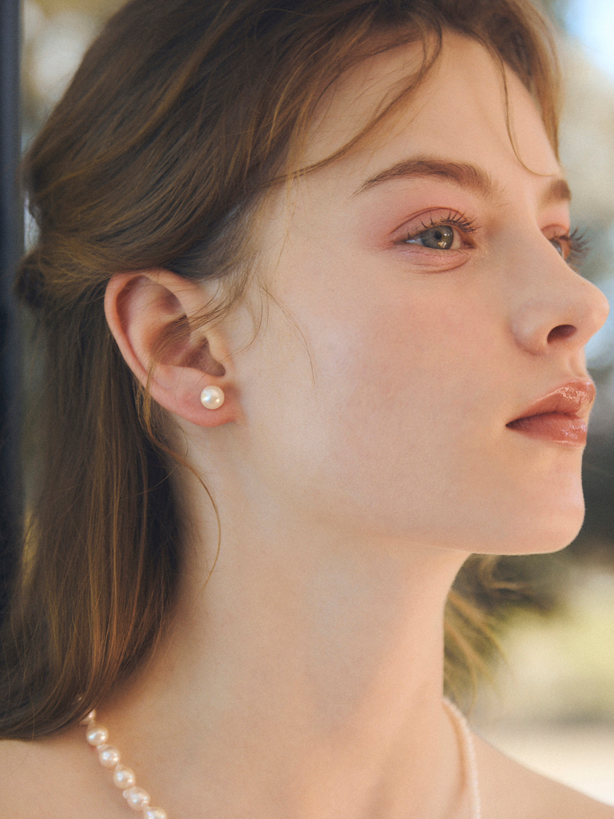 AYUS】Akoya pearl earrings 7.5mm