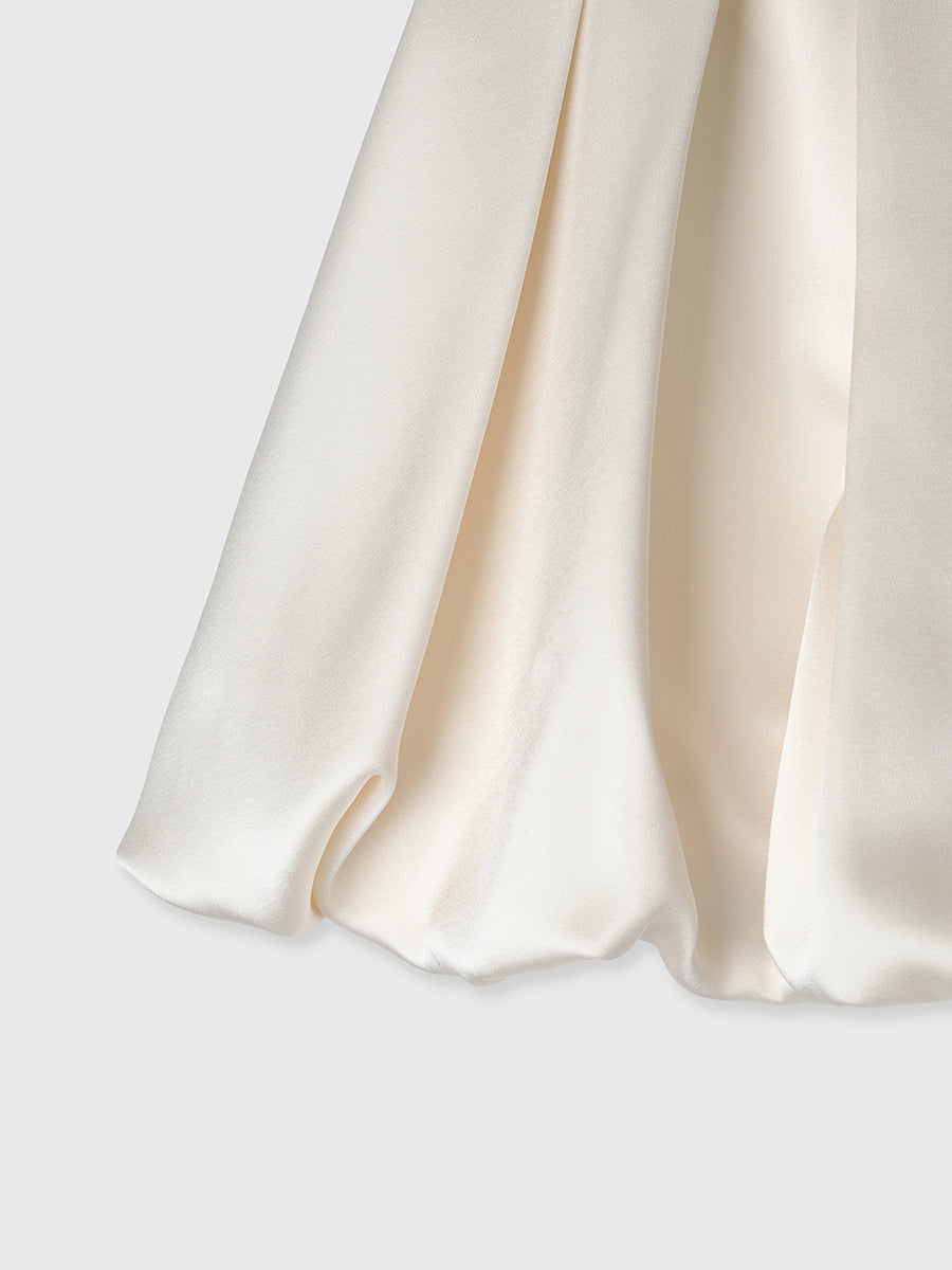 サテンバルーンスカート