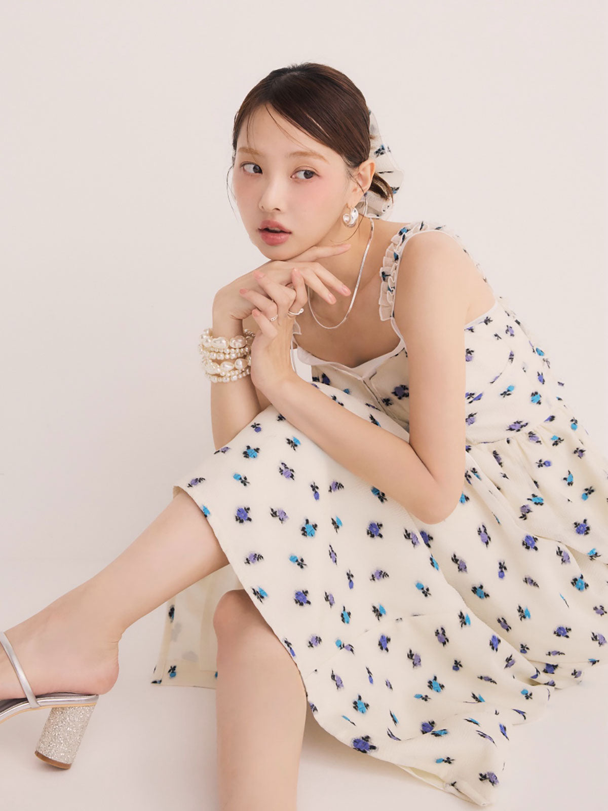 フラワージャガードワンピース