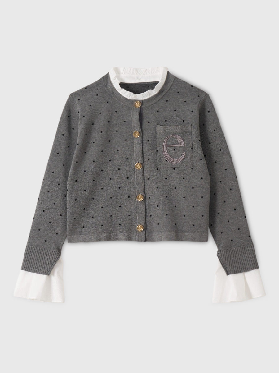 【1.14 New Color】Attached collar カーディガン