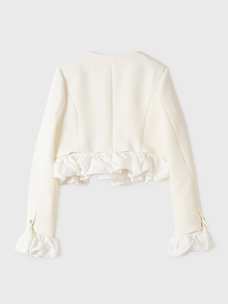 ハートビジューボタンAttachedジャケット