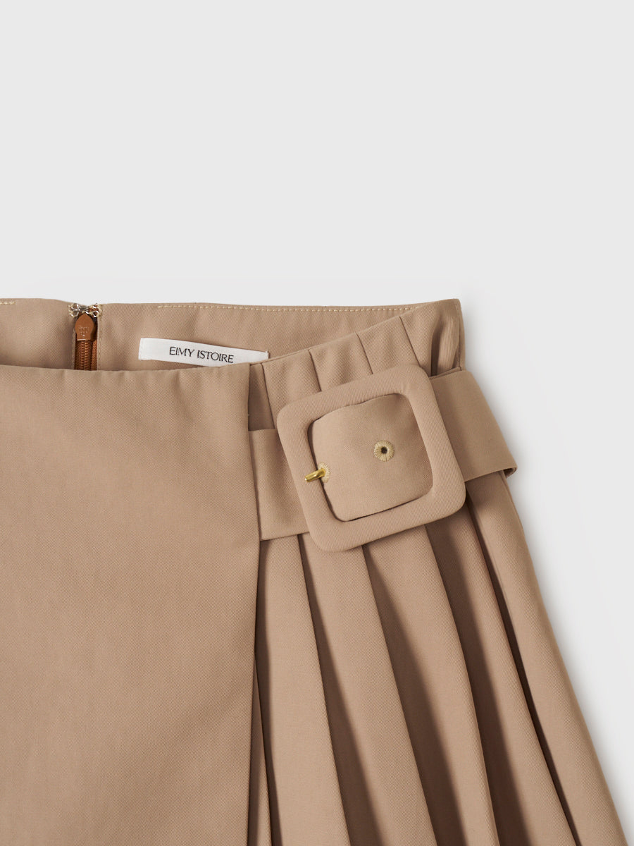 ハーフプリーツミニスカートショーパン