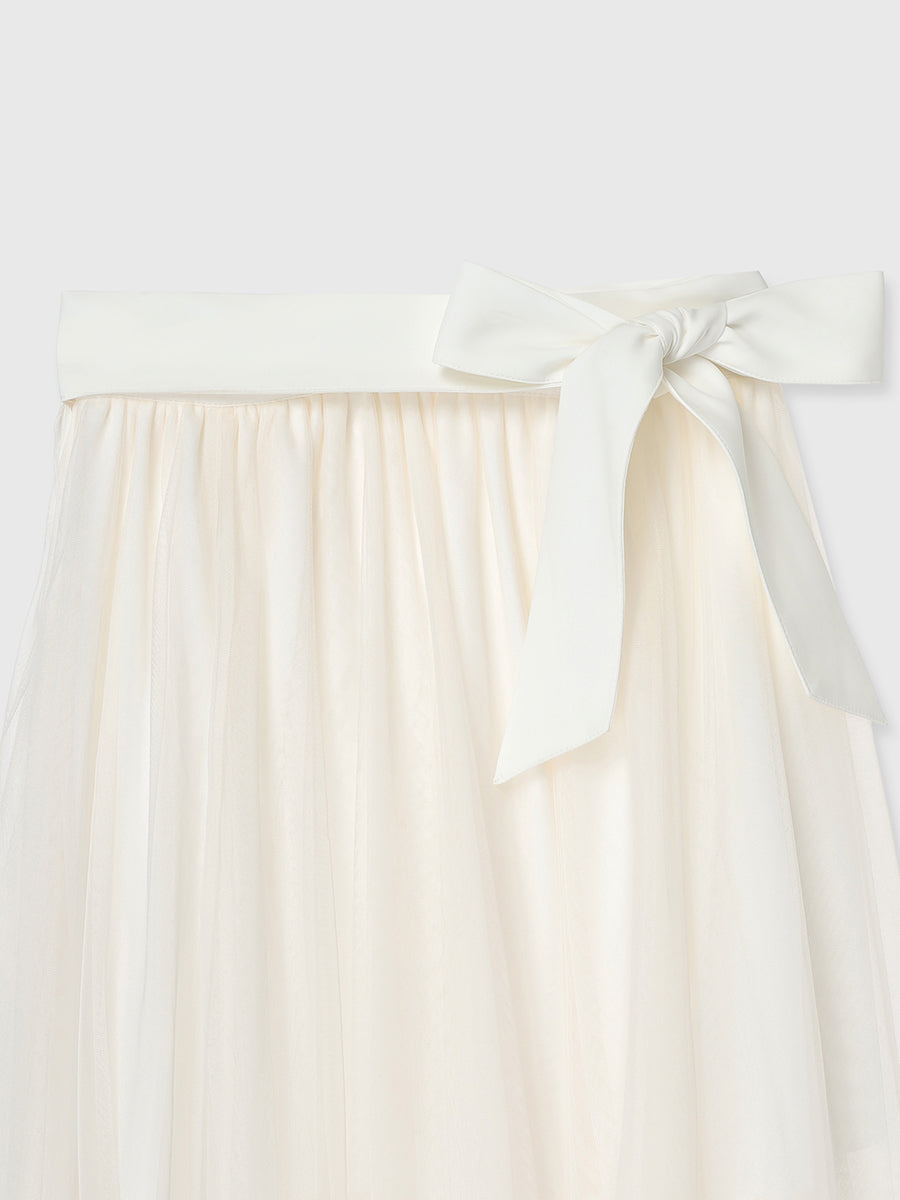 TULLE WRAP RIBBON SKIRT