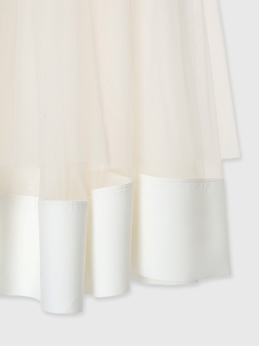 TULLE WRAP RIBBON SKIRT
