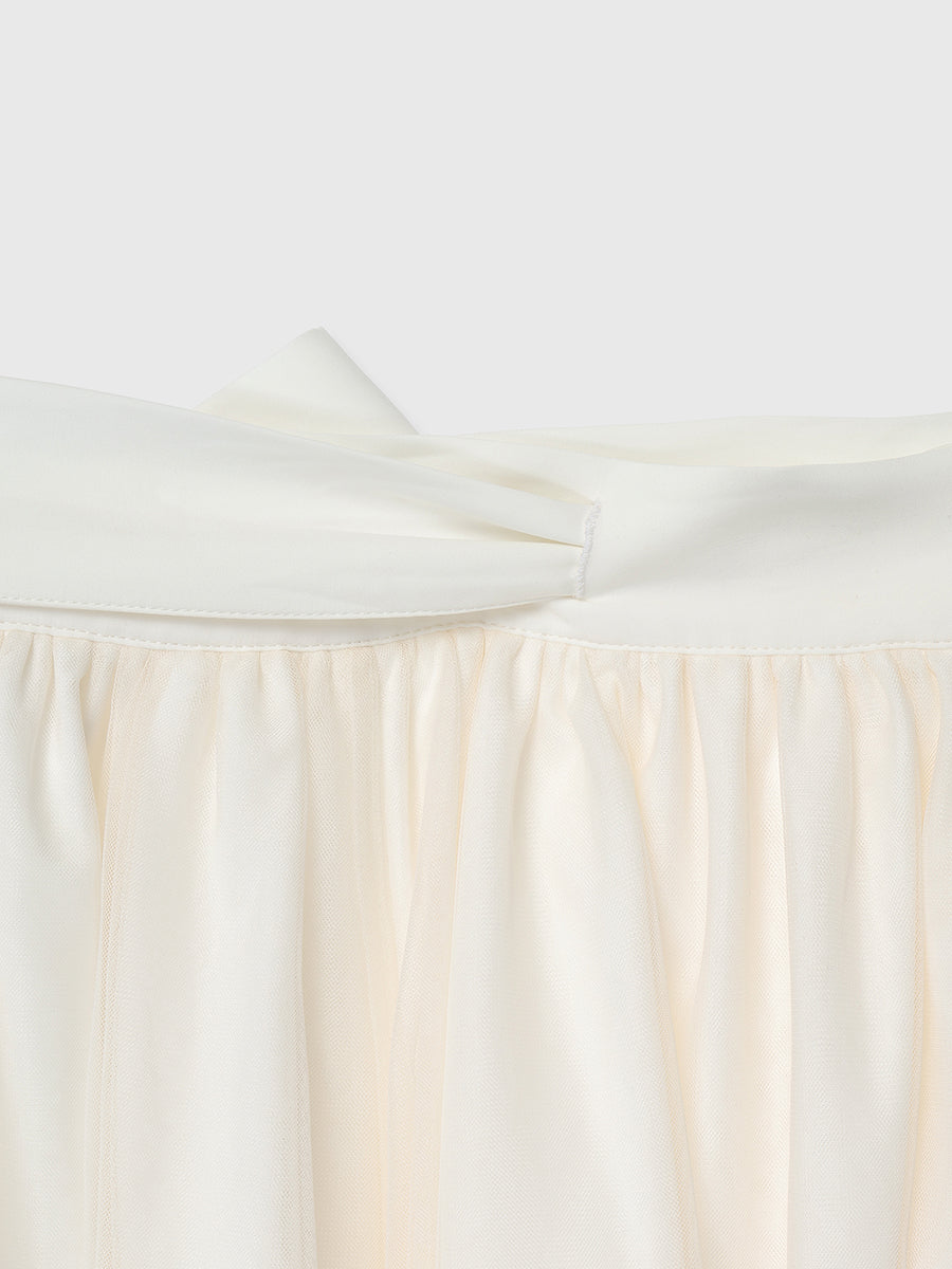 TULLE WRAP RIBBON SKIRT