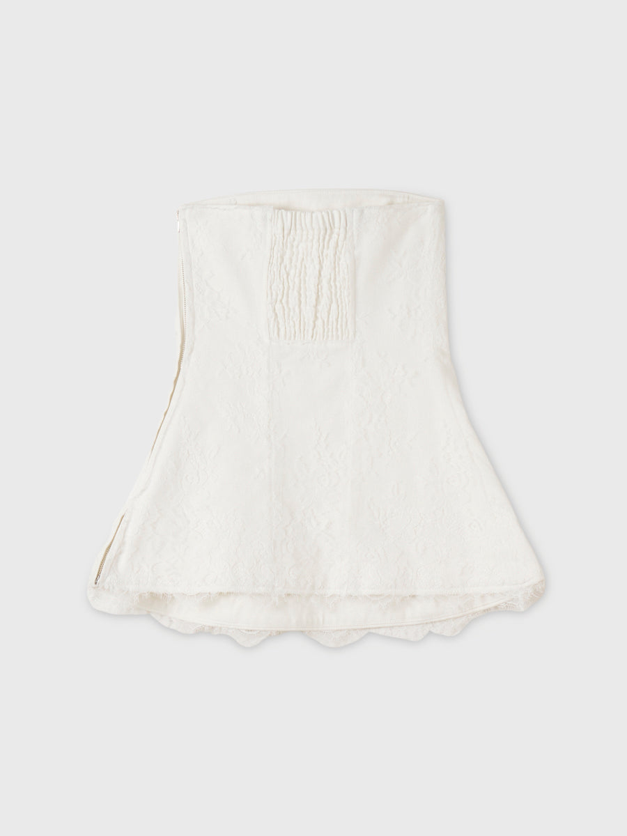 JANE DENIM PEPLUM TOPS