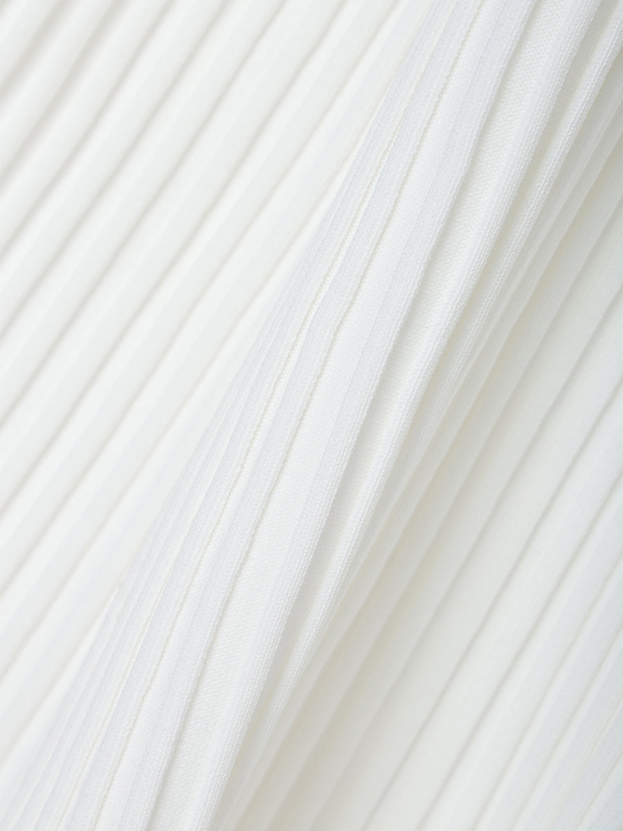 BACK RIBBON KNIT DRESS