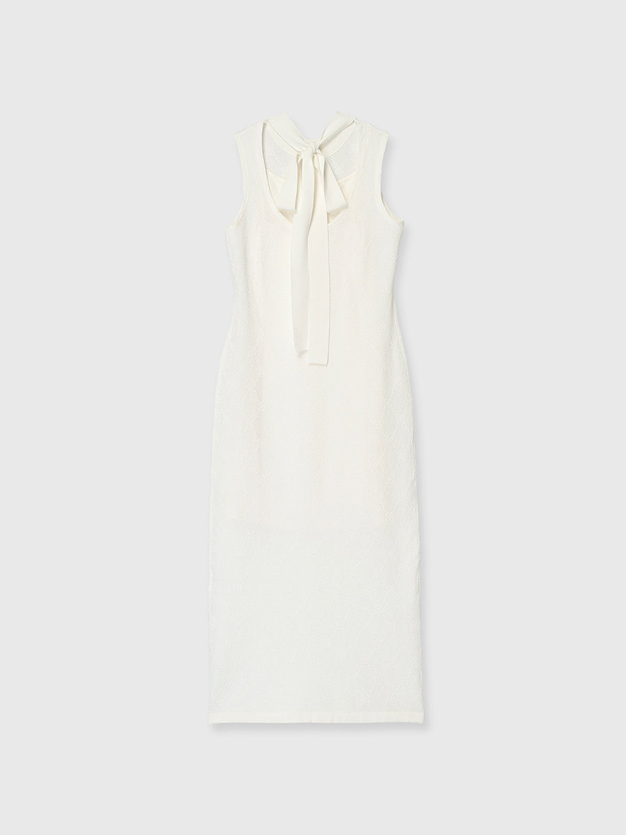 PAPILLON MONOGRAM KNIT DRESS