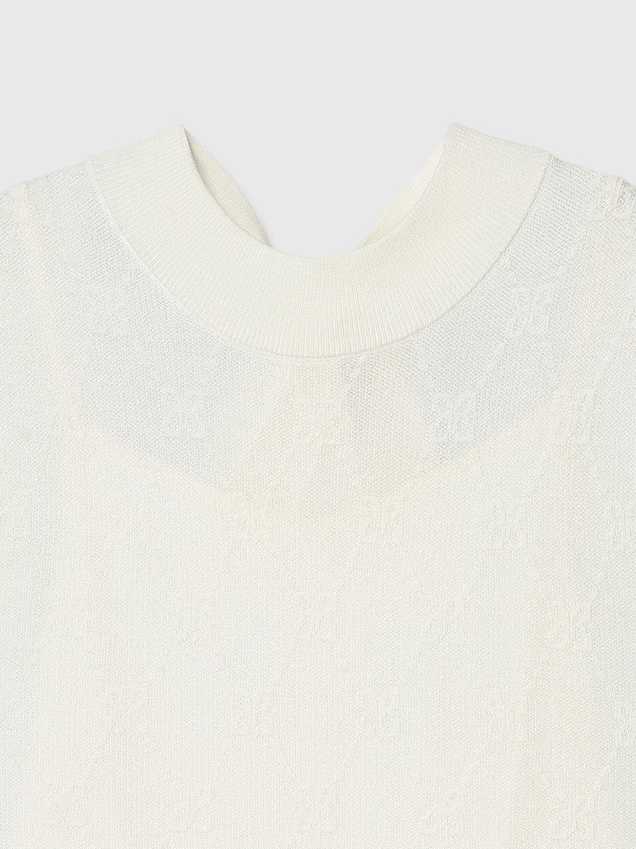 PAPILLON MONOGRAM KNIT DRESS