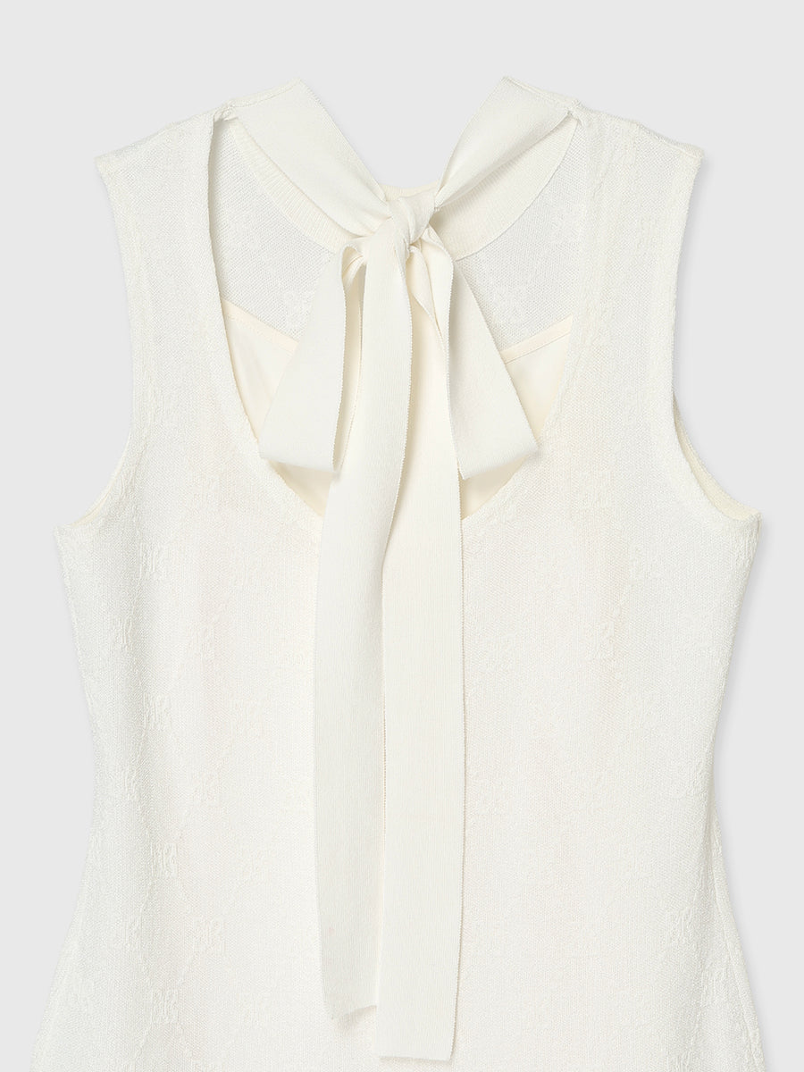 PAPILLON MONOGRAM KNIT DRESS