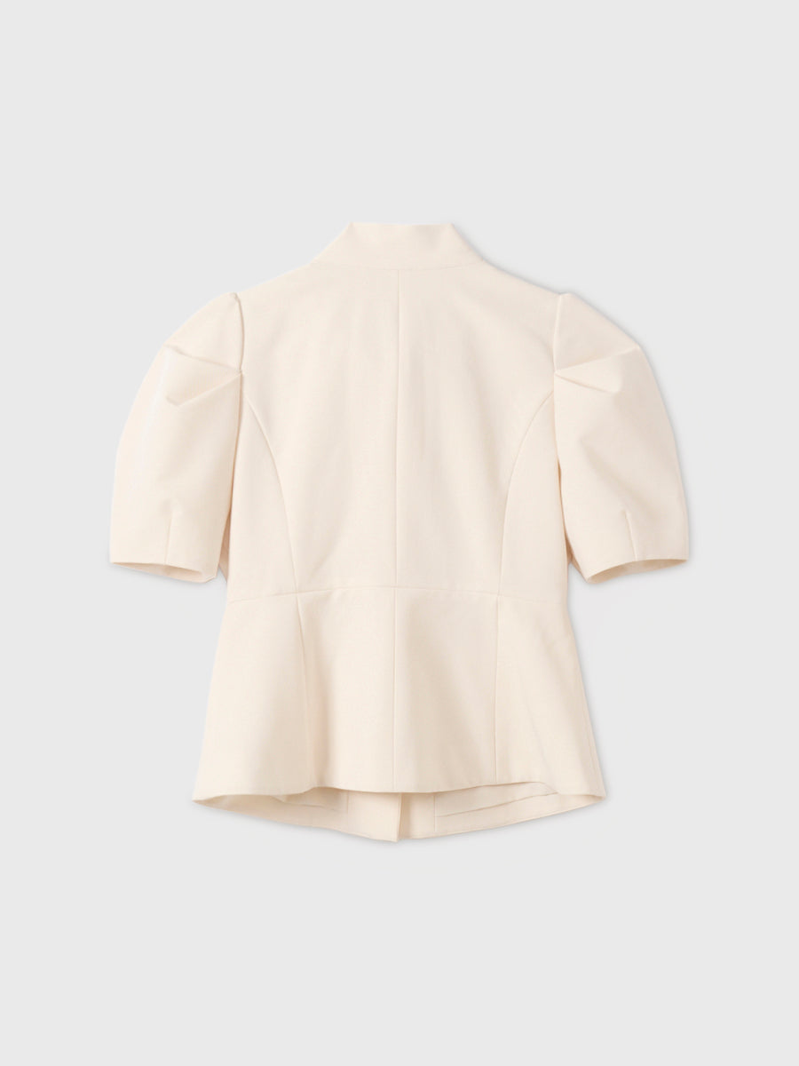RIBBON TIE PUFF JACKET