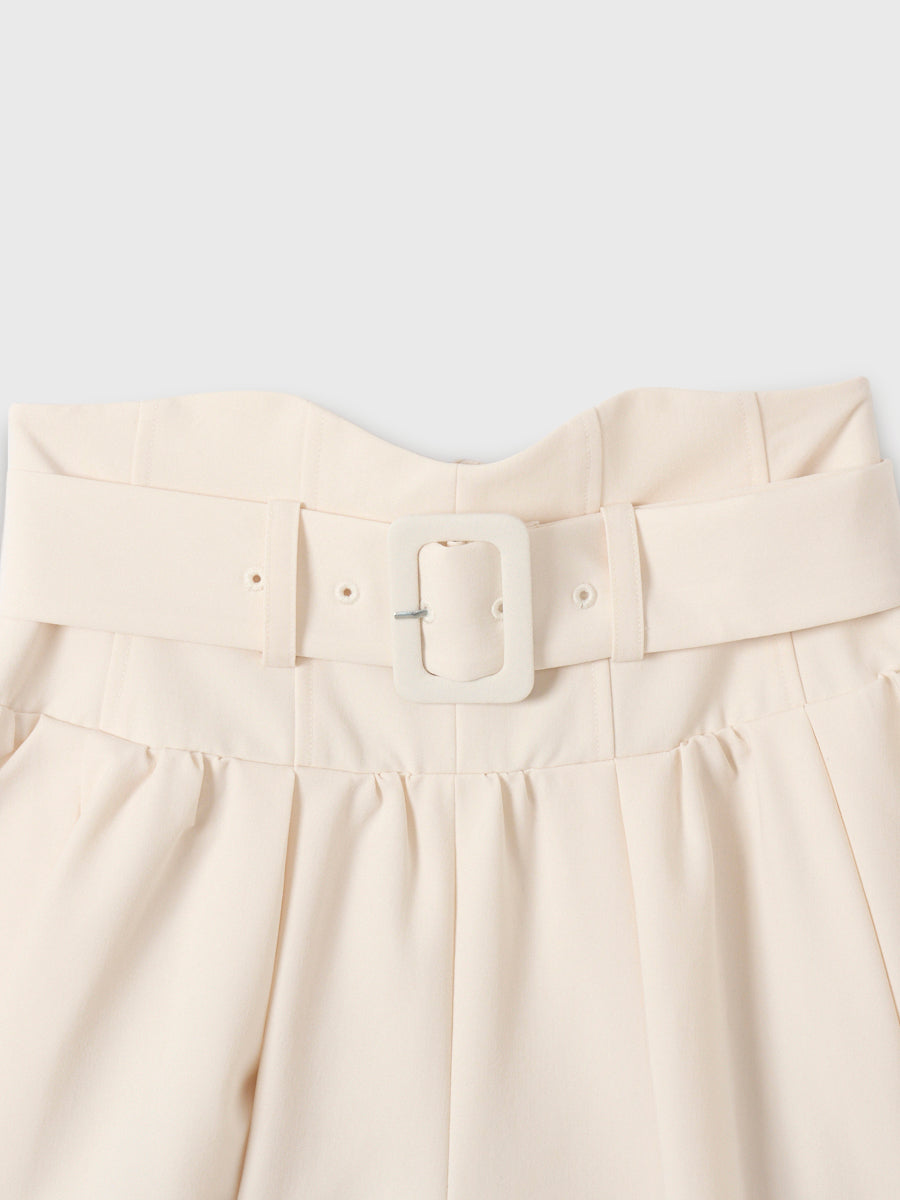 FLARED SHORT PANTS