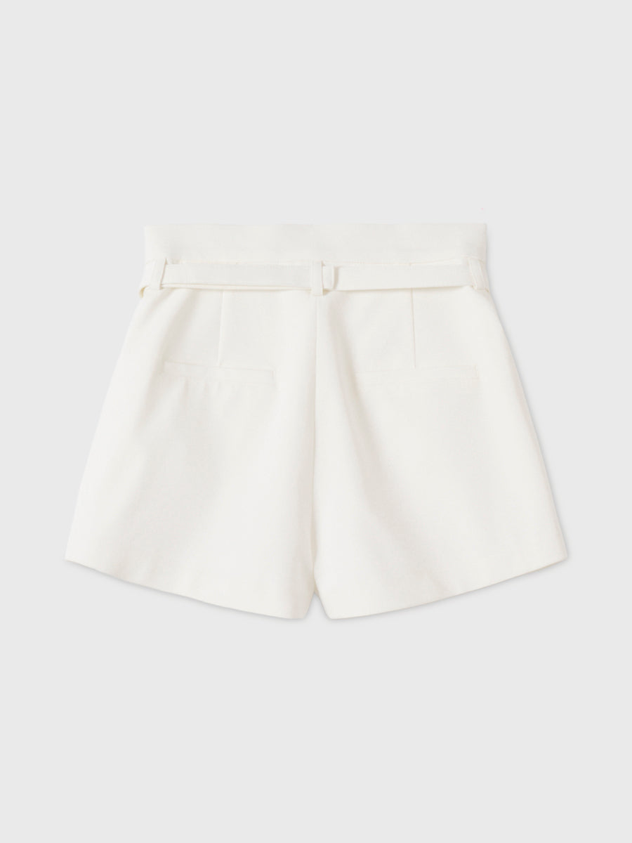 BELTED SHORT PANTS
