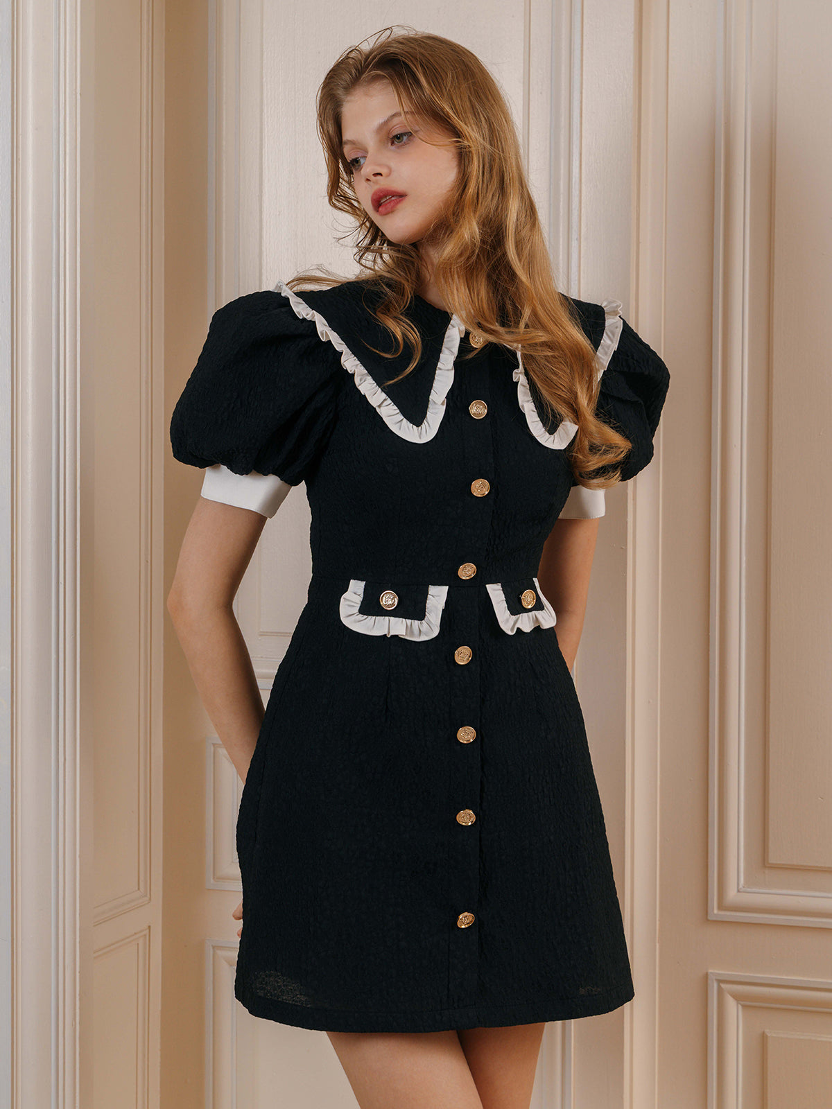 MODEL:176cm/COLOR:BLACK/SIZE:F