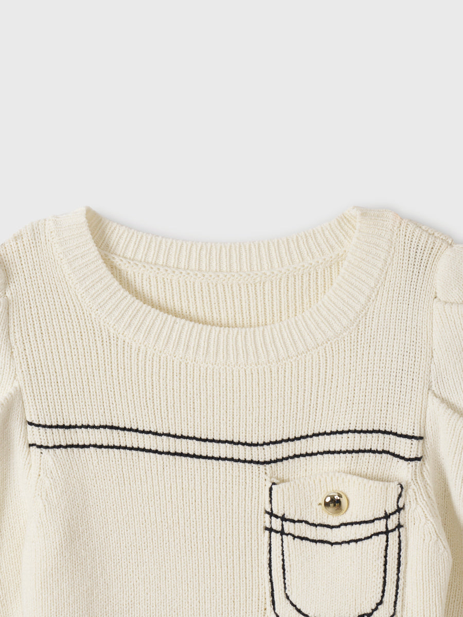 E.M ATELIER.KNIT COMBI DRESS