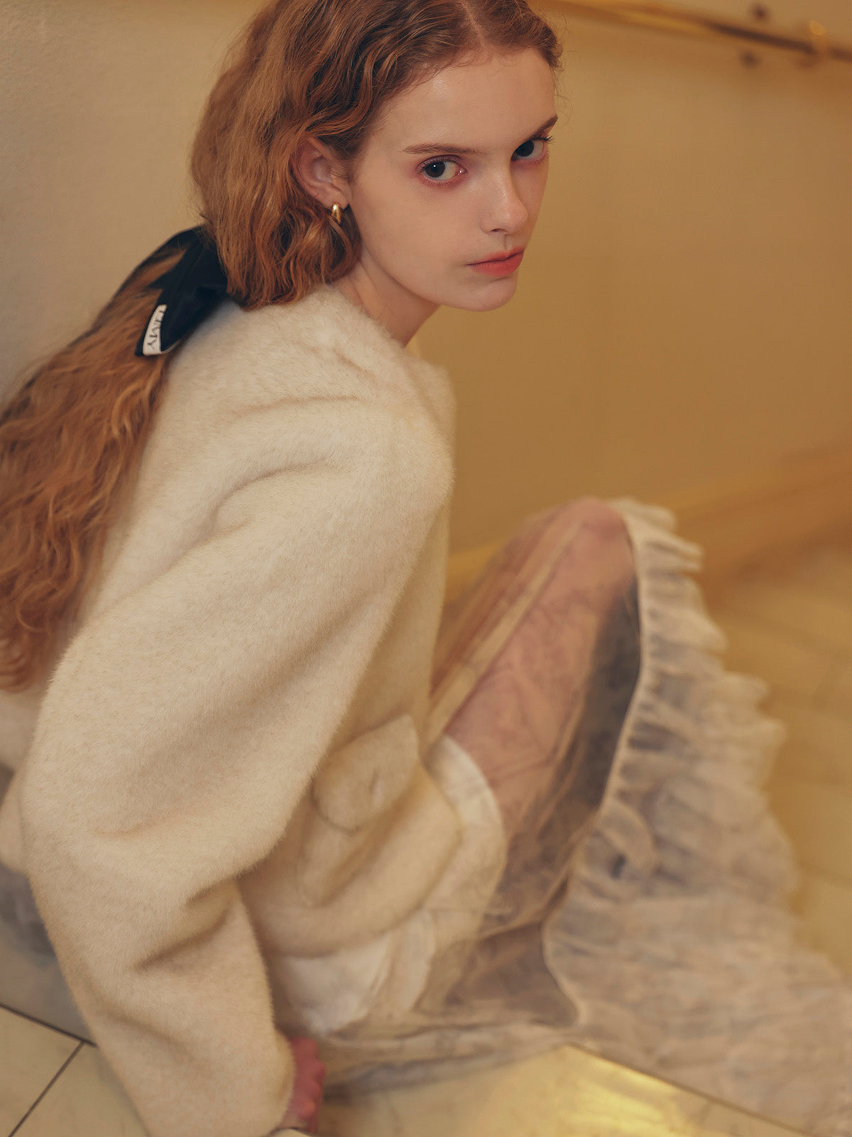 E.TULLE LAYERED SKIRT