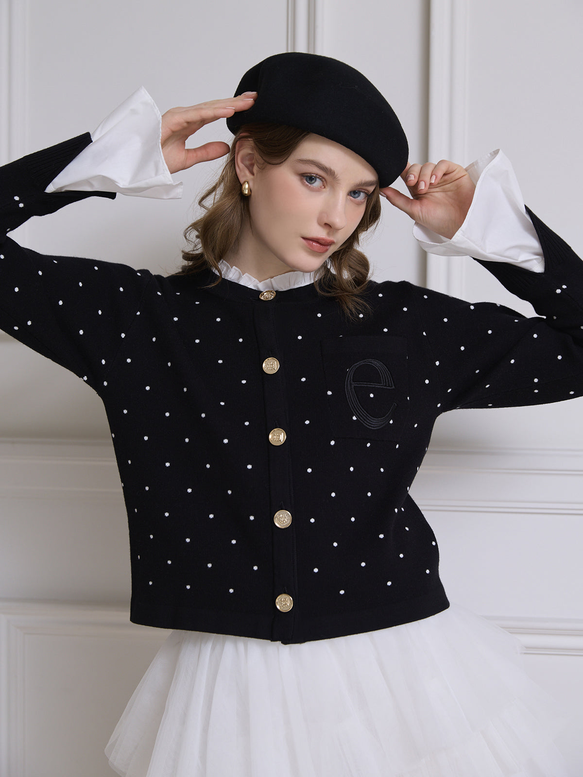 【1.14 New Color】Attached collar カーディガン