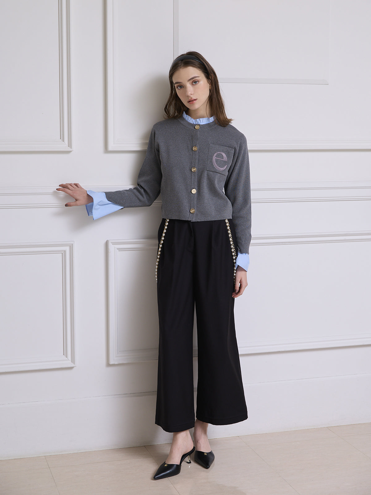 【1.14 New Color】Attached collar カーディガン