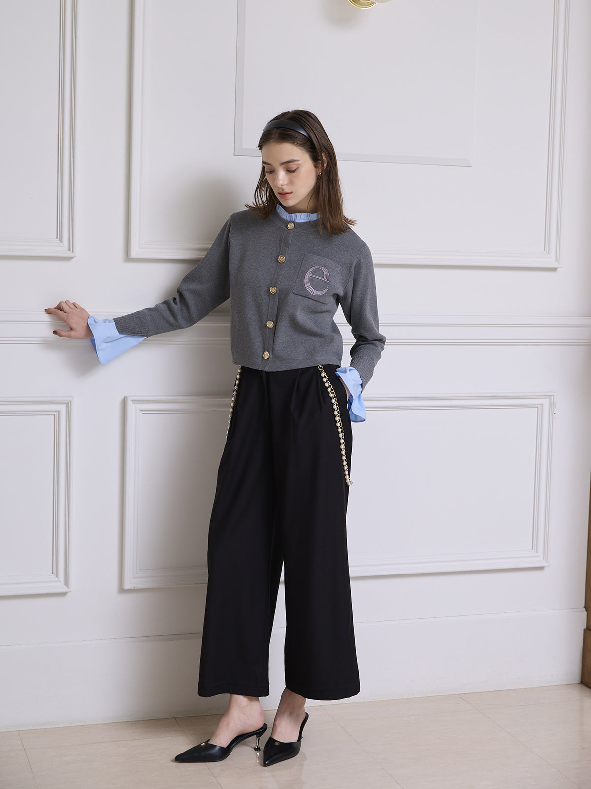 【1.14 New Color】Attached collar カーディガン