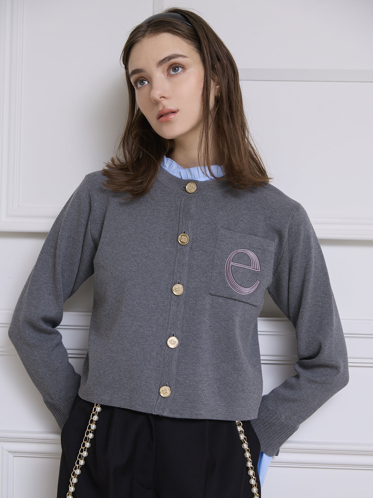 【1.14 New Color】Attached collar カーディガン