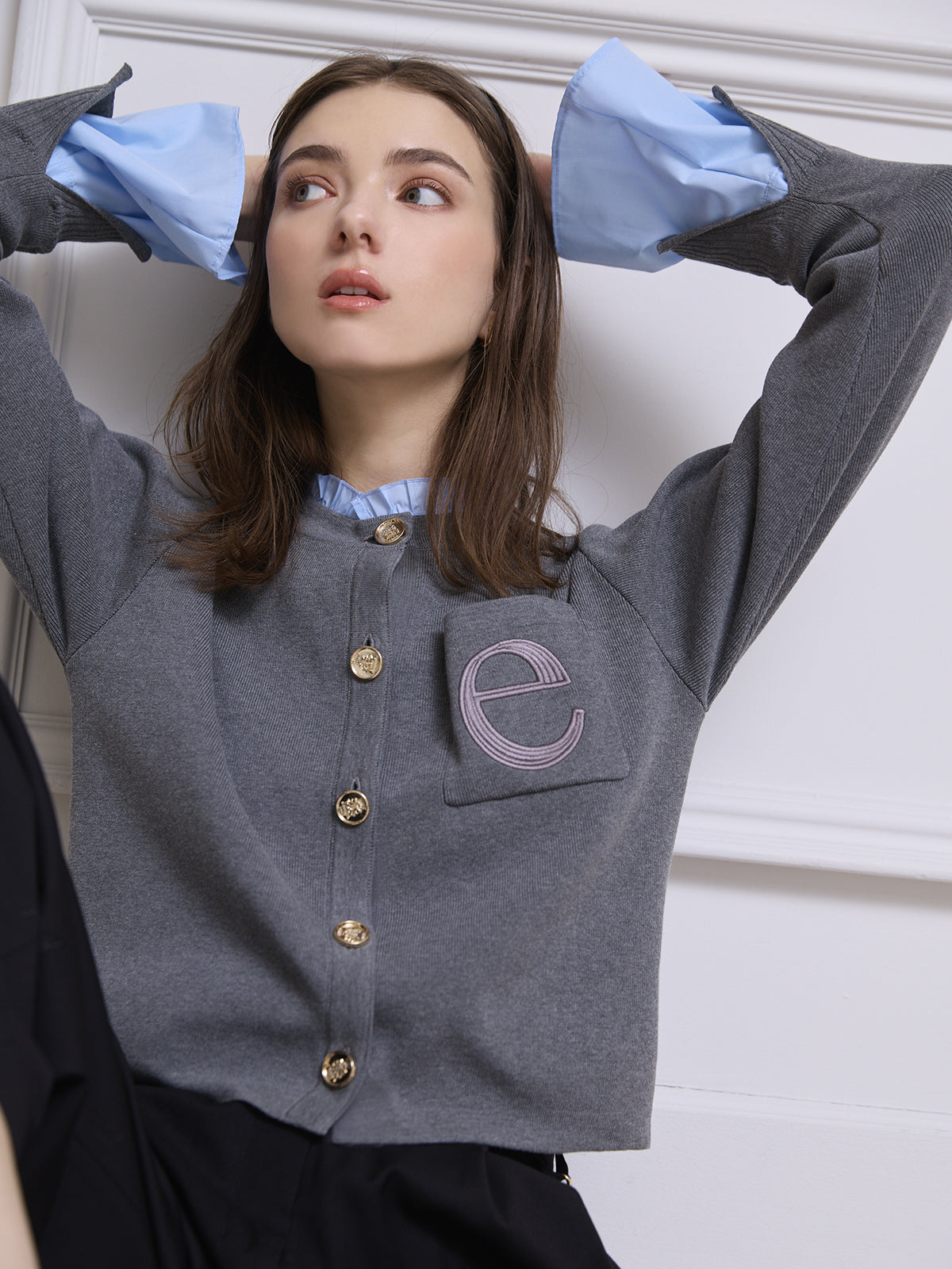 【1.14 New Color】Attached collar カーディガン