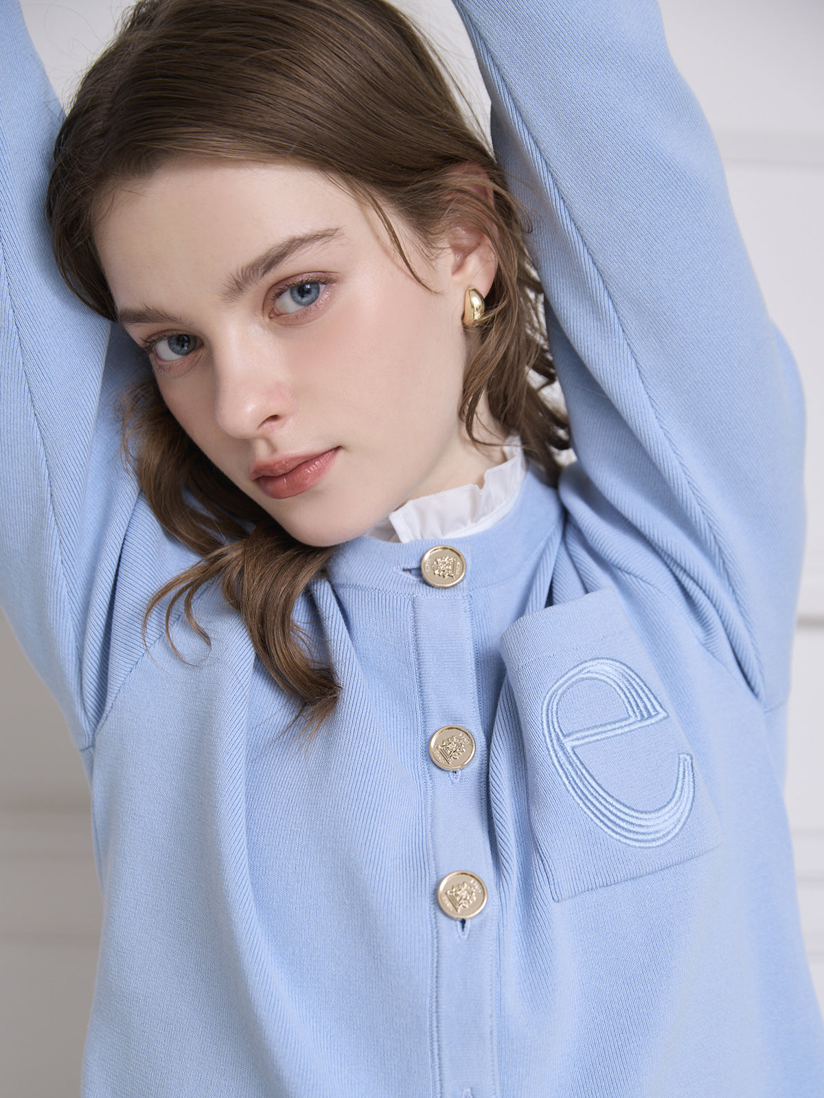 【1.14 New Color】Attached collar カーディガン