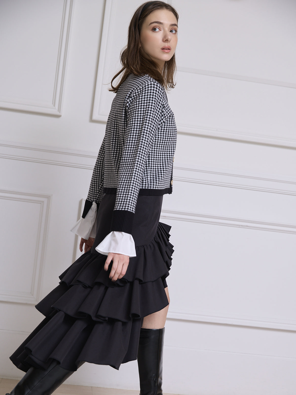 【1.14 New Color】Attached collar カーディガン