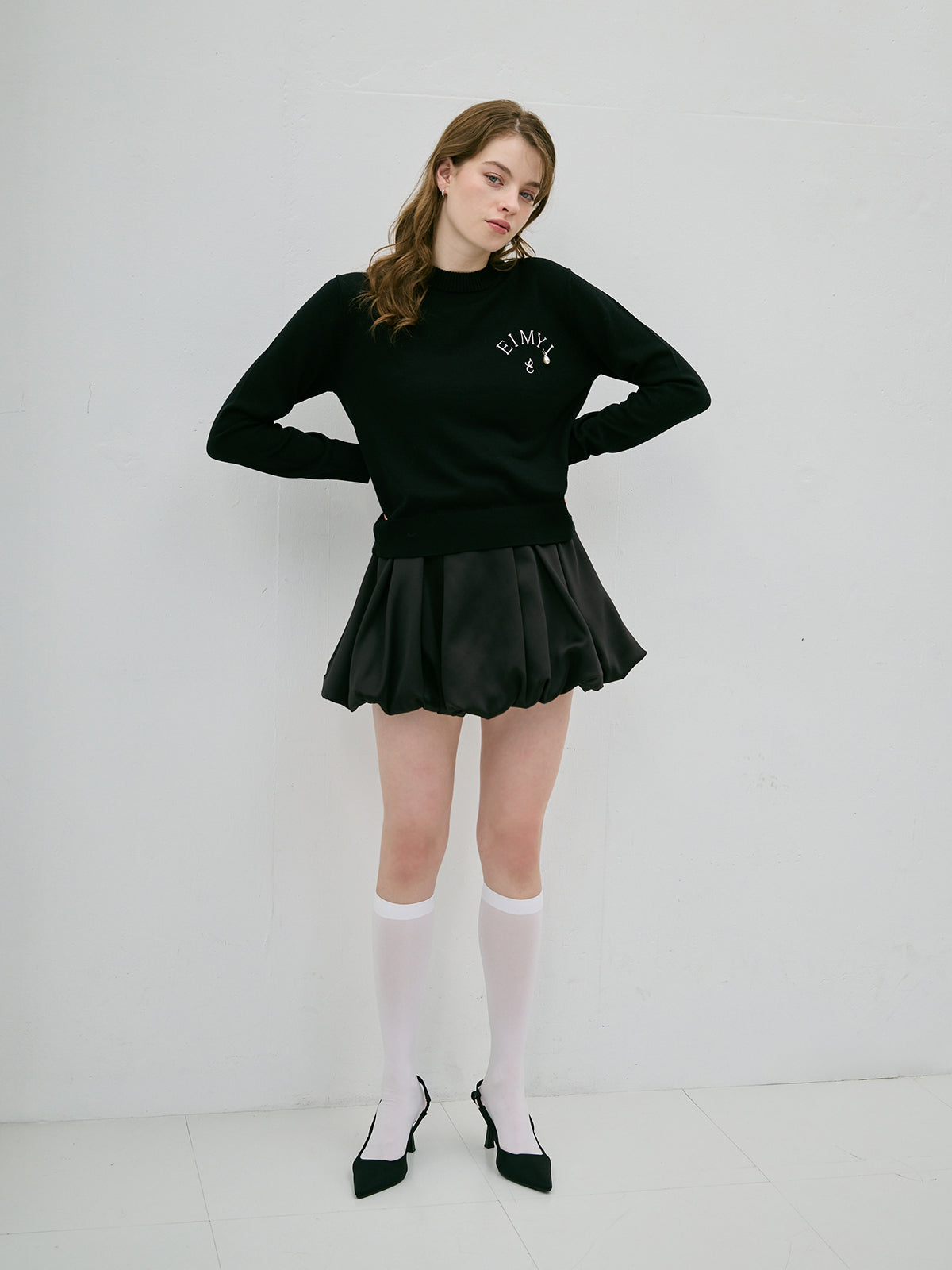 サテンバルーンスカート