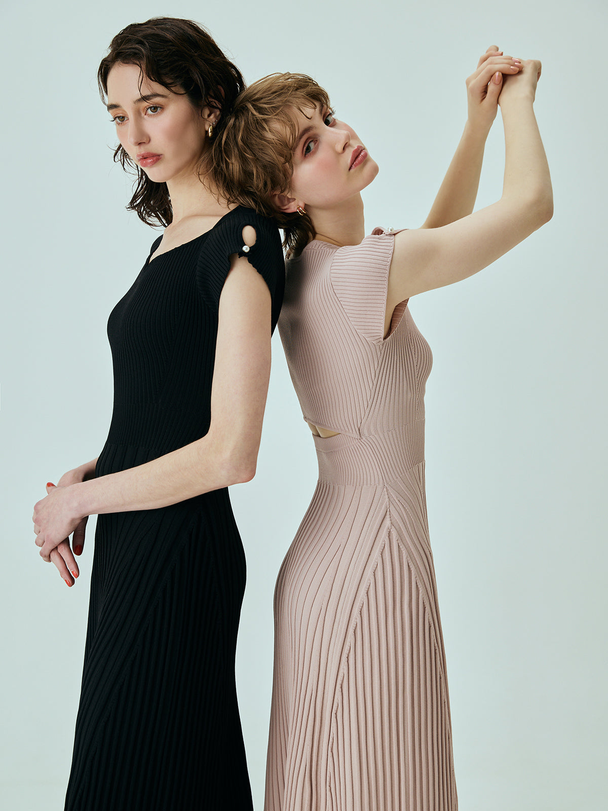 LEFT:BLACK/RIGHT:LIGHT PINK