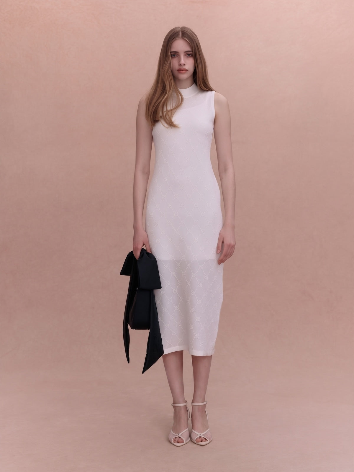 PAPILLON MONOGRAM KNIT DRESS