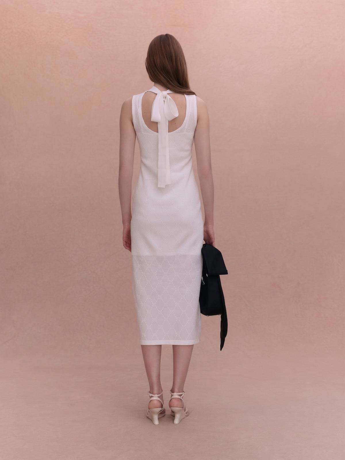 PAPILLON MONOGRAM KNIT DRESS