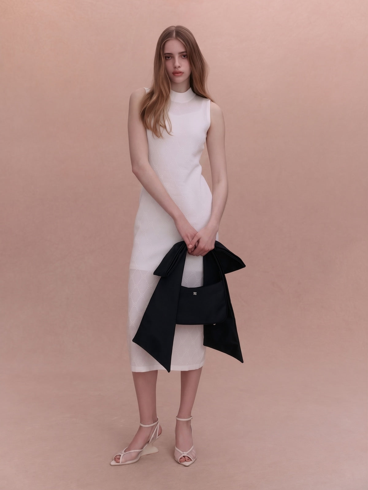 PAPILLON MONOGRAM KNIT DRESS