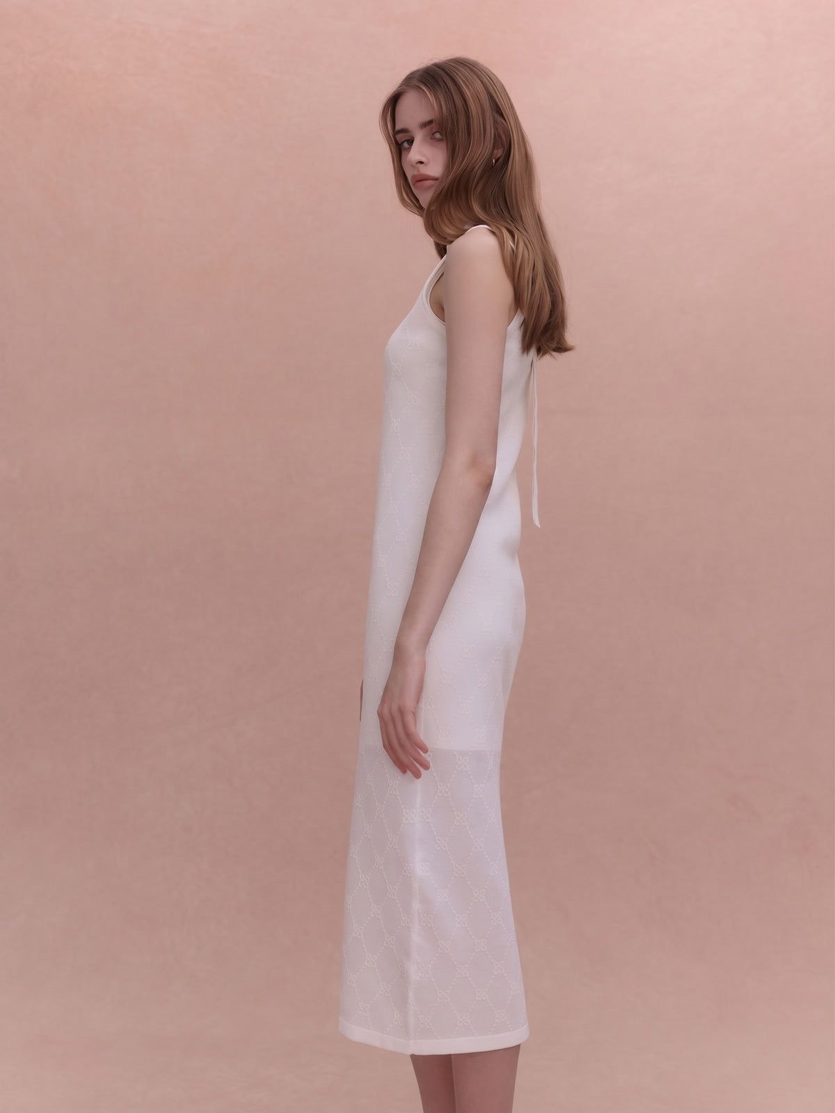 PAPILLON MONOGRAM KNIT DRESS
