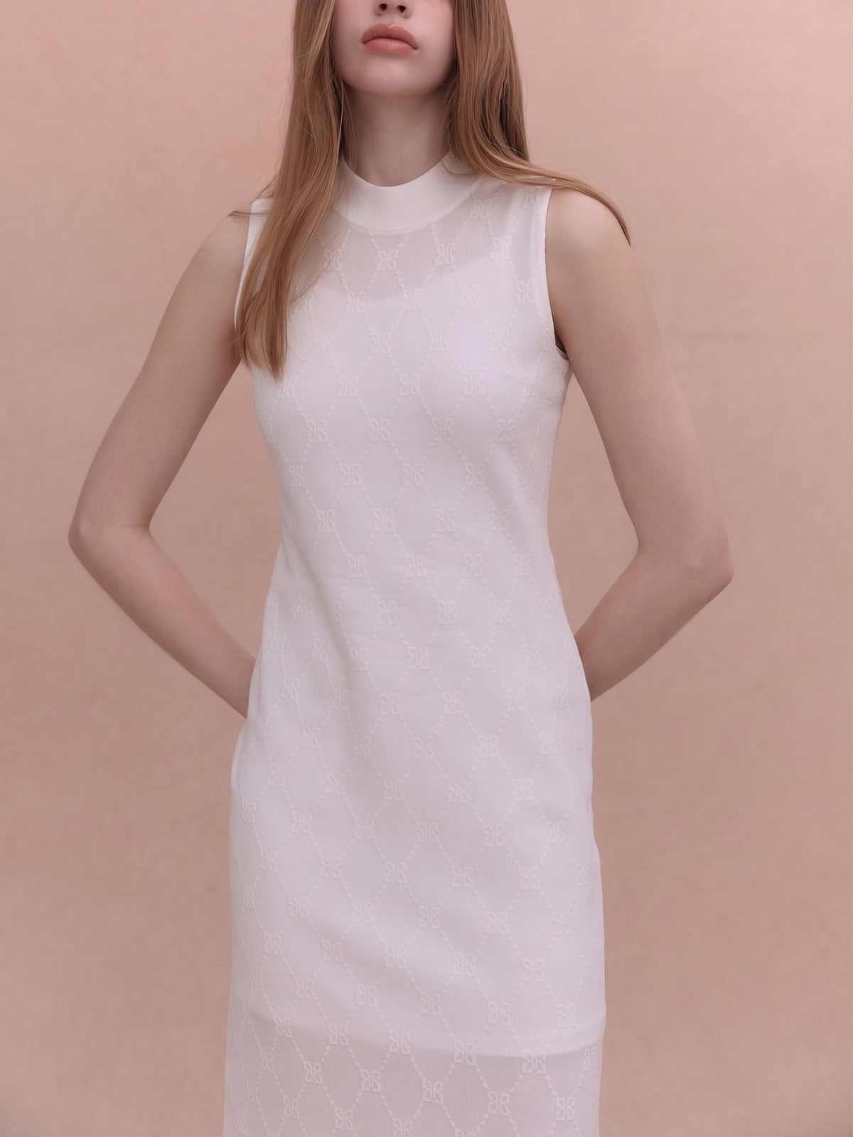 PAPILLON MONOGRAM KNIT DRESS