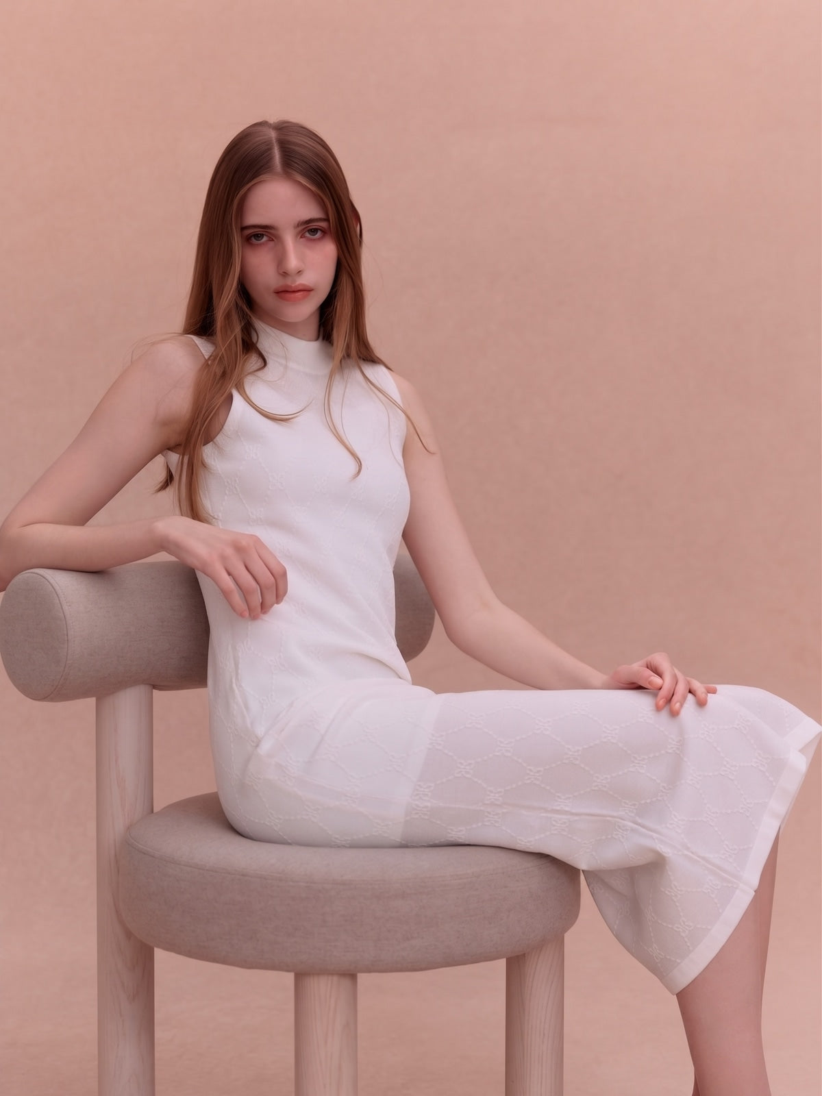 PAPILLON MONOGRAM KNIT DRESS