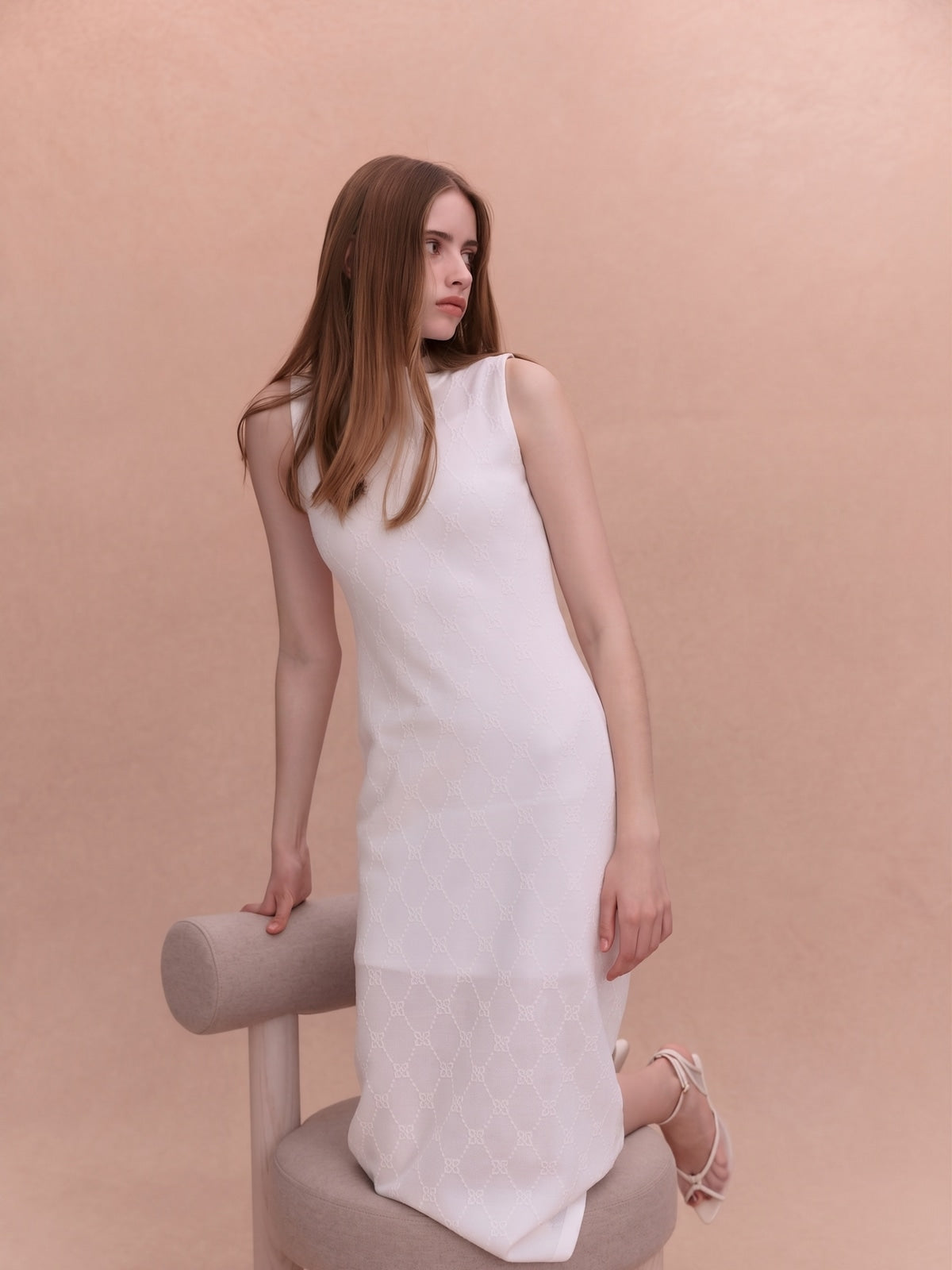 PAPILLON MONOGRAM KNIT DRESS