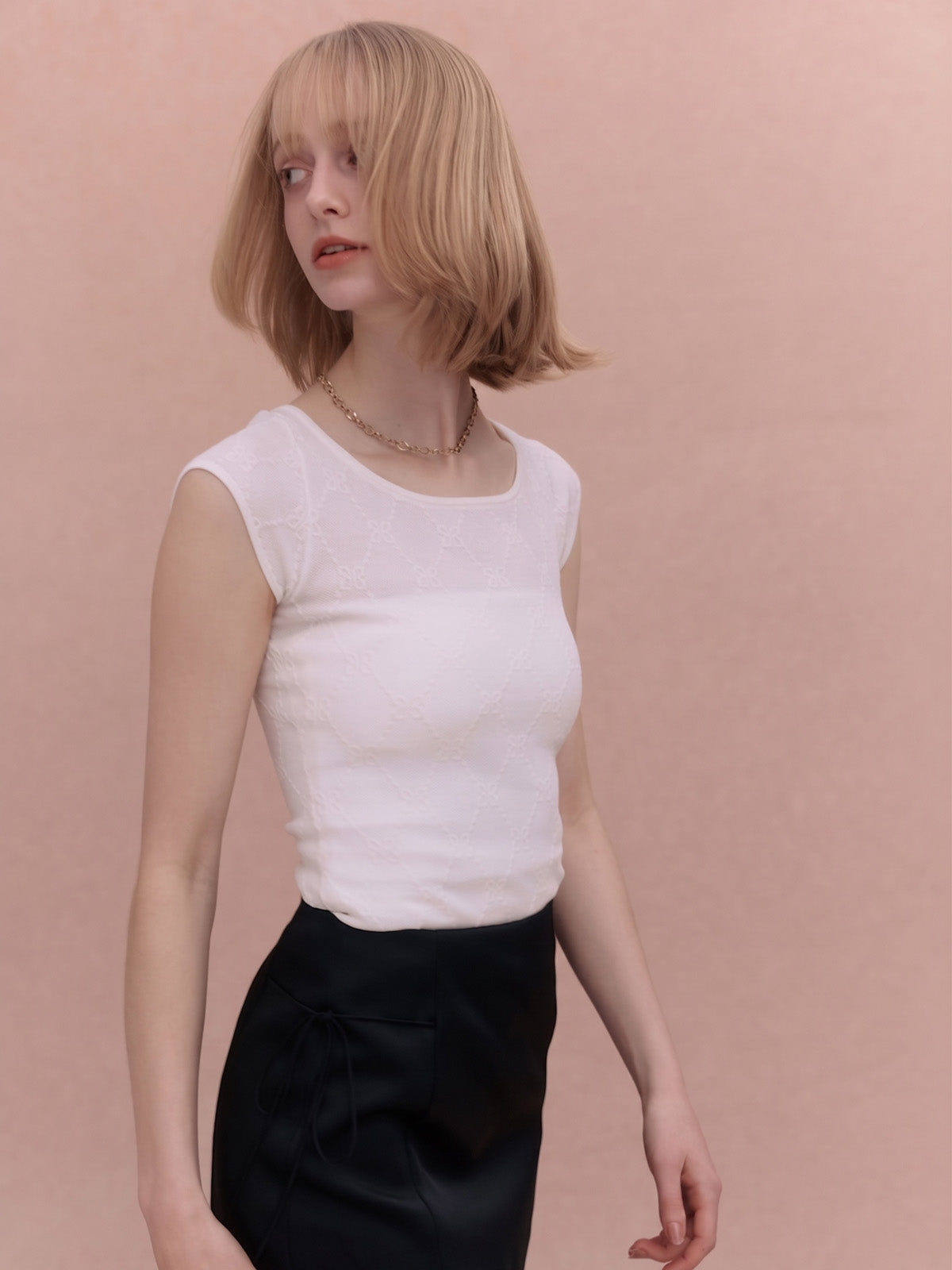 PAPILLON MONOGRAM KNIT TOP