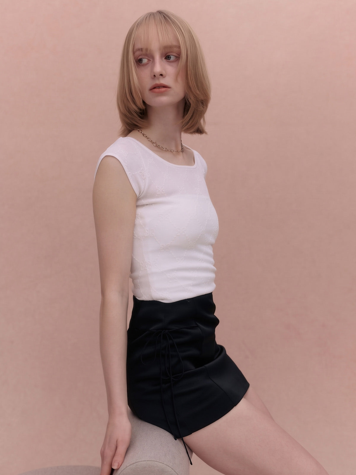 PAPILLON MONOGRAM KNIT TOP