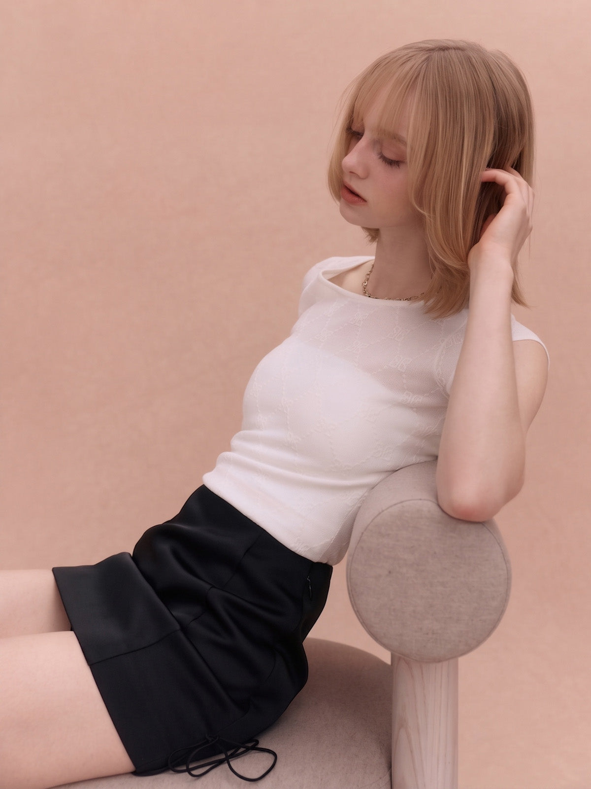 PAPILLON MONOGRAM KNIT TOP