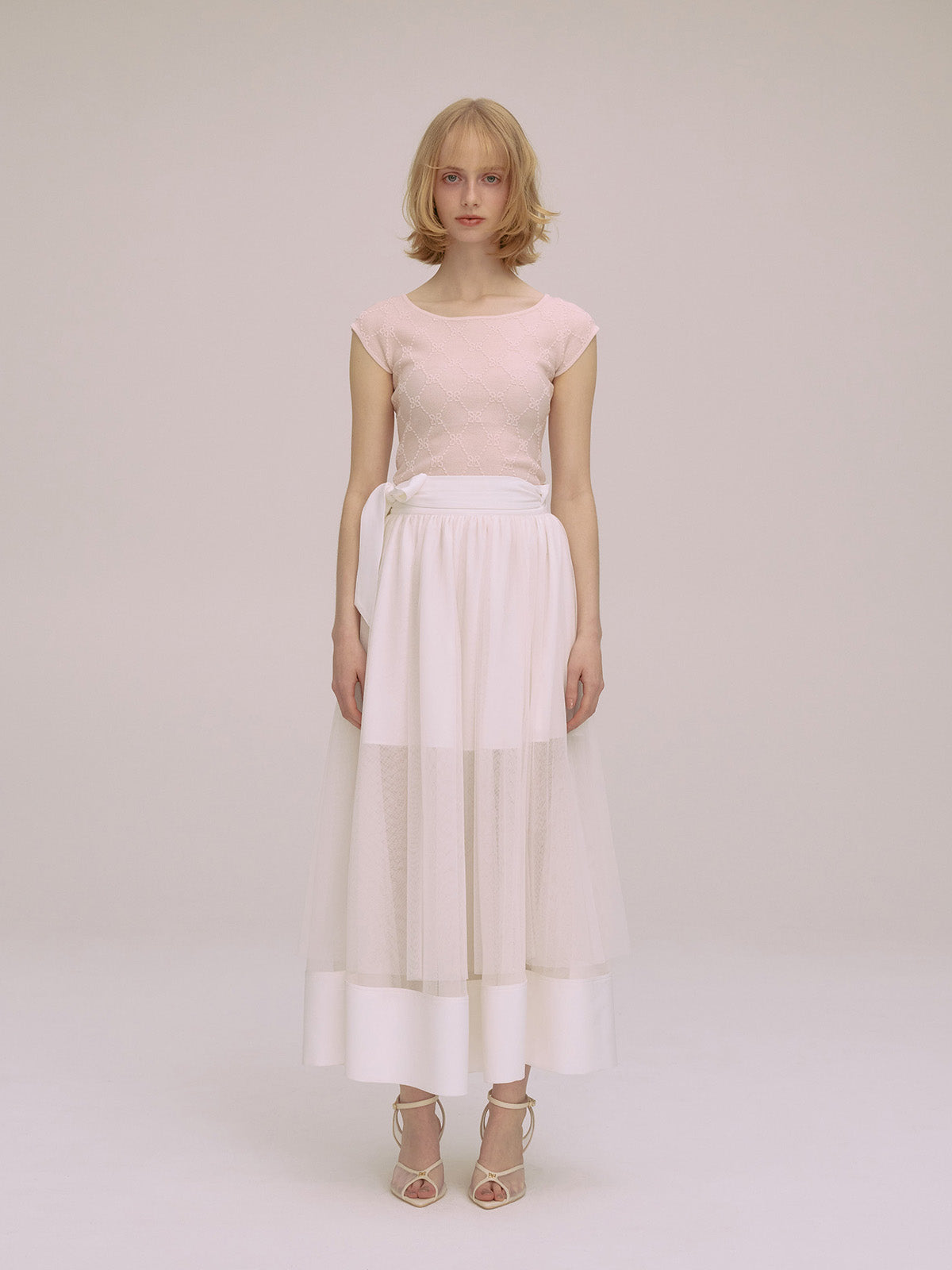 TULLE WRAP RIBBON SKIRT