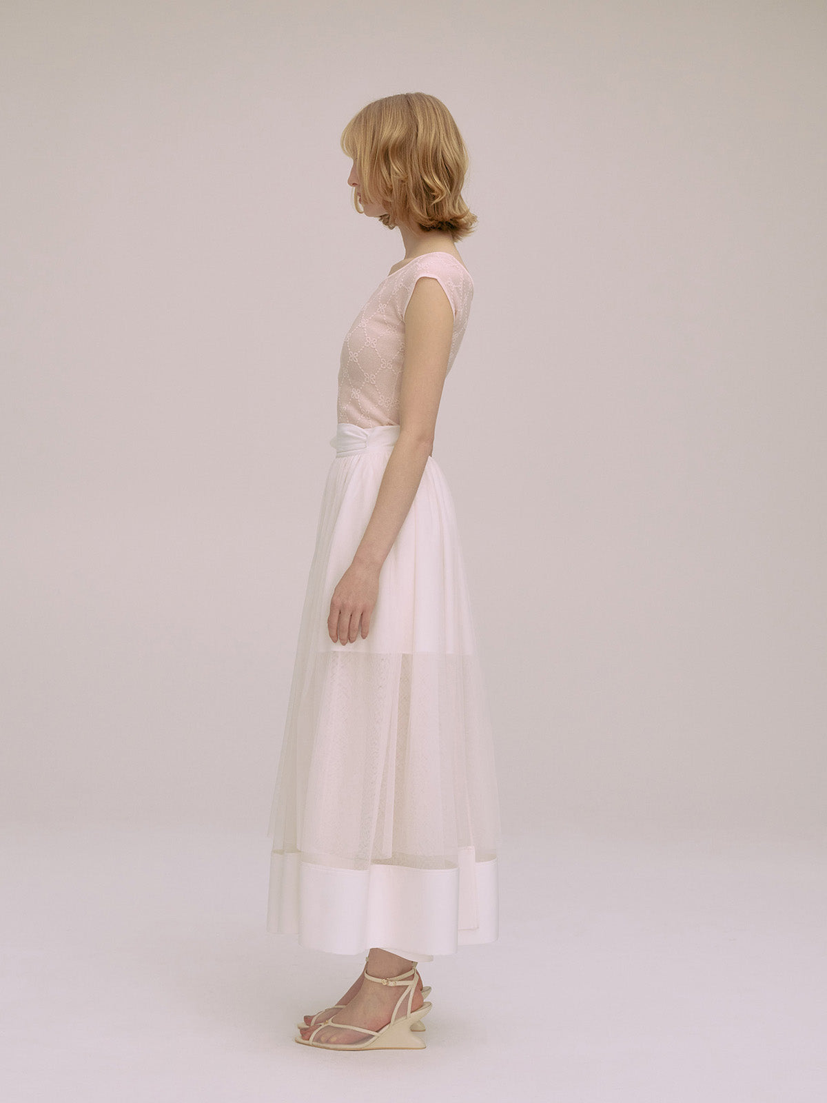 TULLE WRAP RIBBON SKIRT