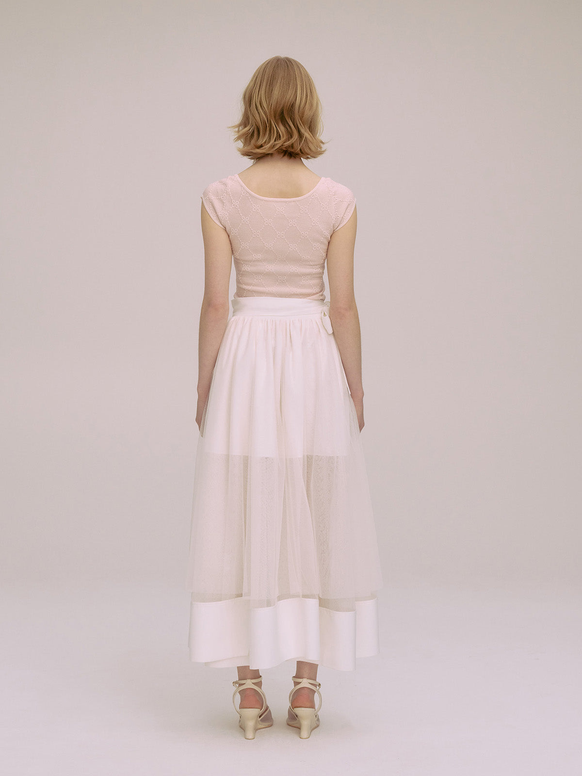TULLE WRAP RIBBON SKIRT