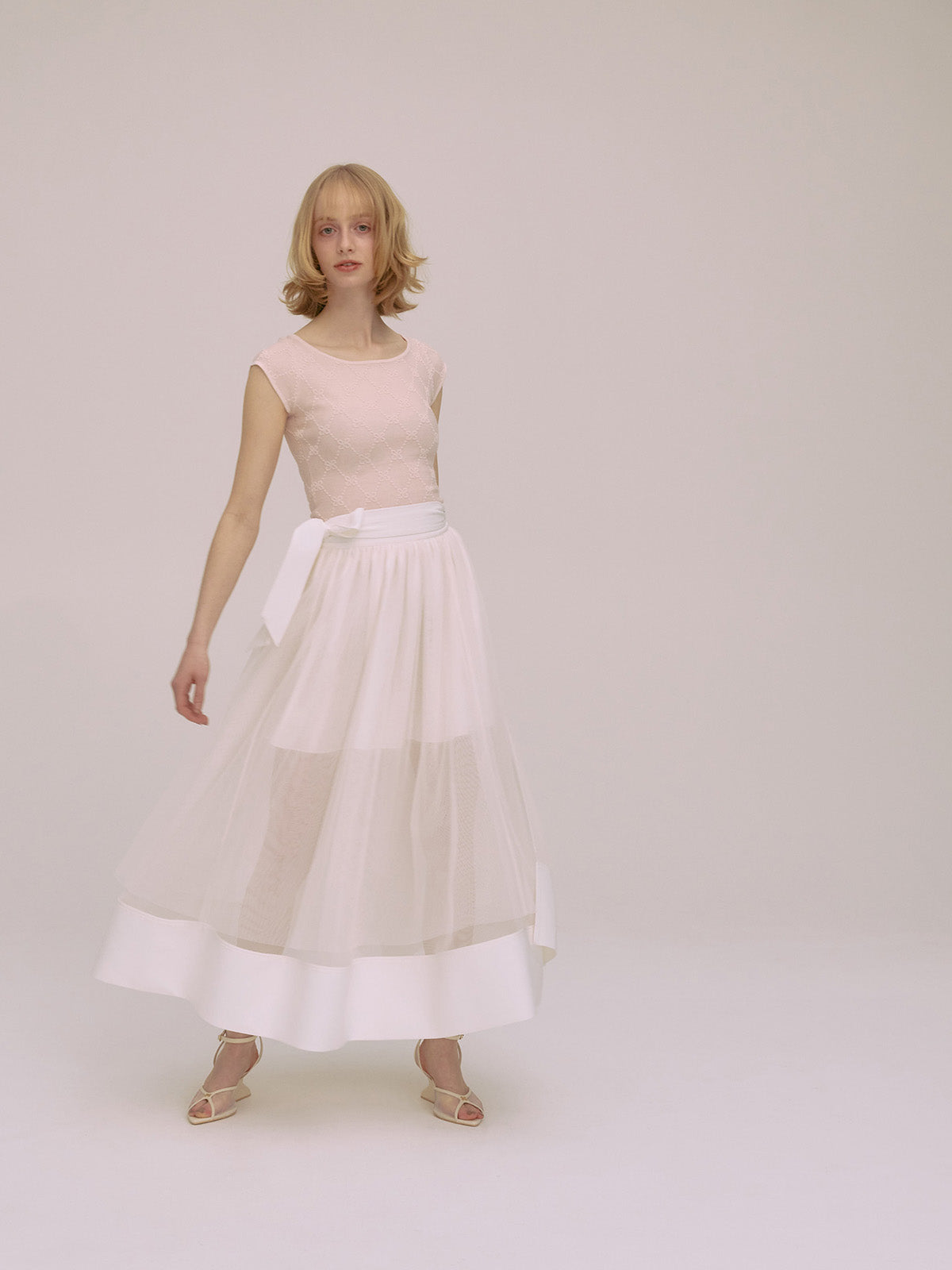 TULLE WRAP RIBBON SKIRT