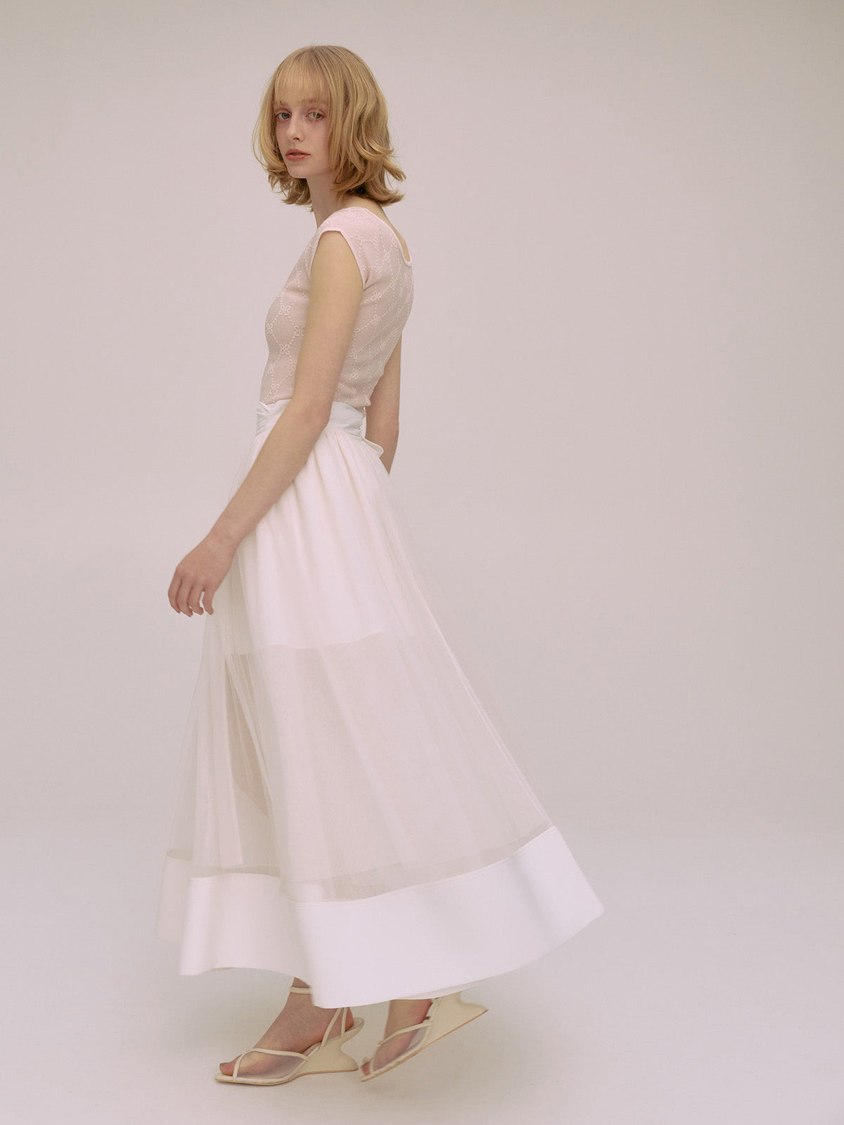 TULLE WRAP RIBBON SKIRT