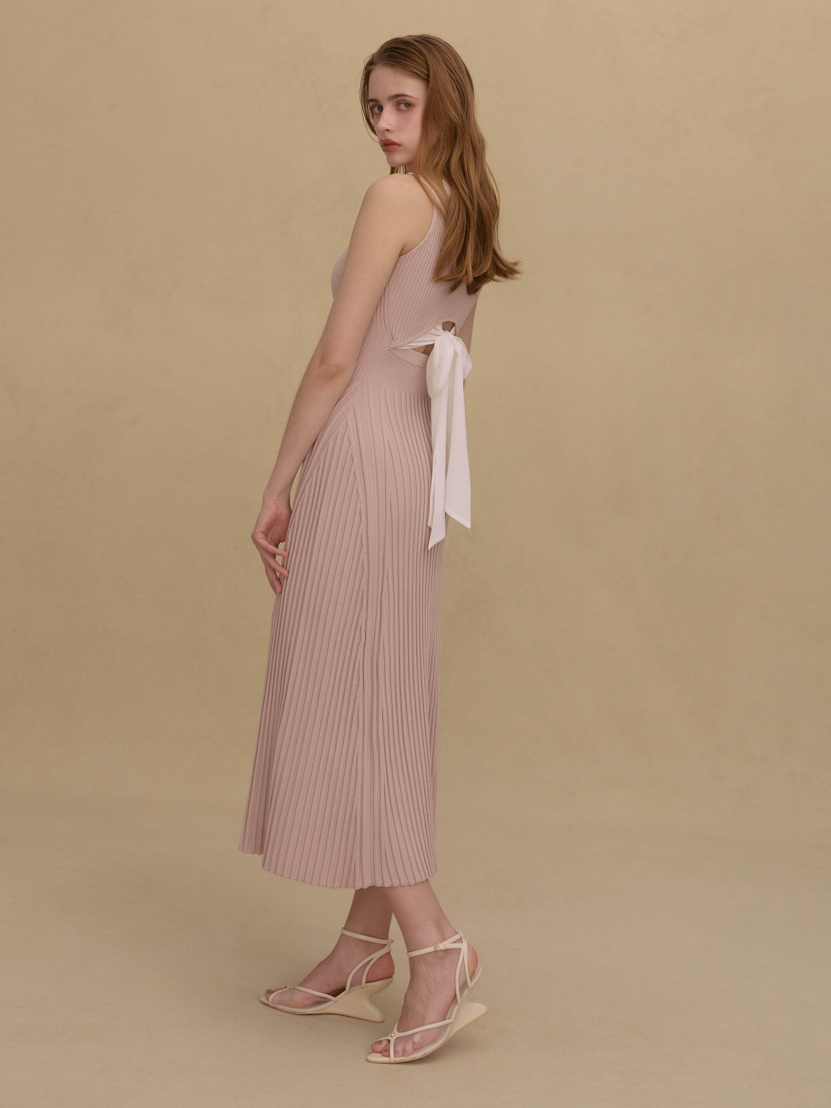 MODEL:176cm/COLOR:LIGHT PINK/SIZE:36