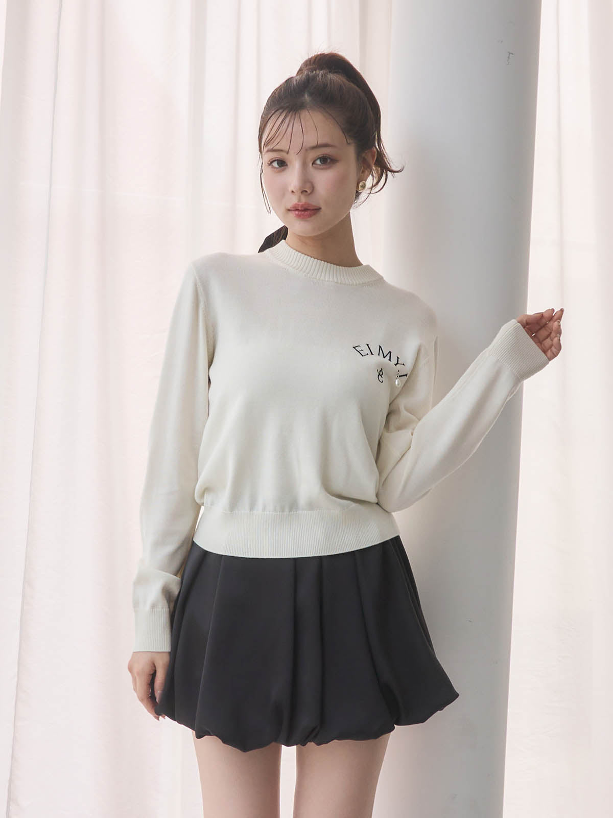 EIMYロゴニットトップス