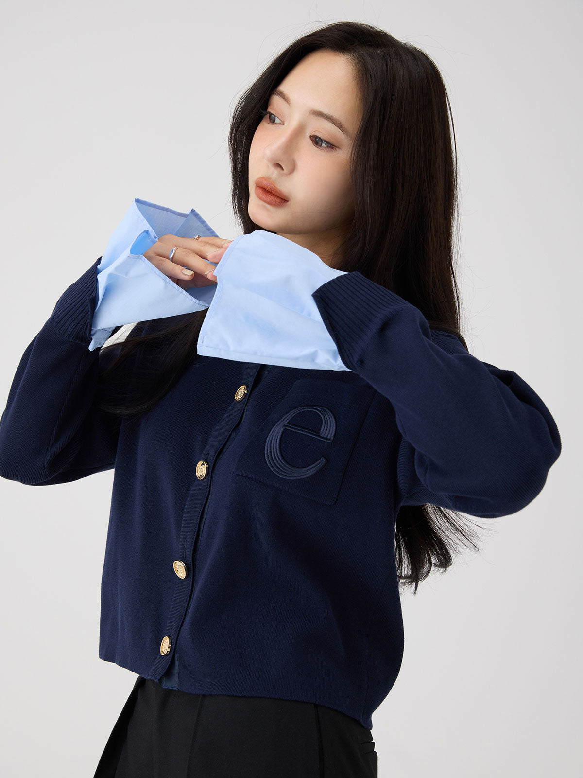 【1.14 New Color】Attached collar カーディガン