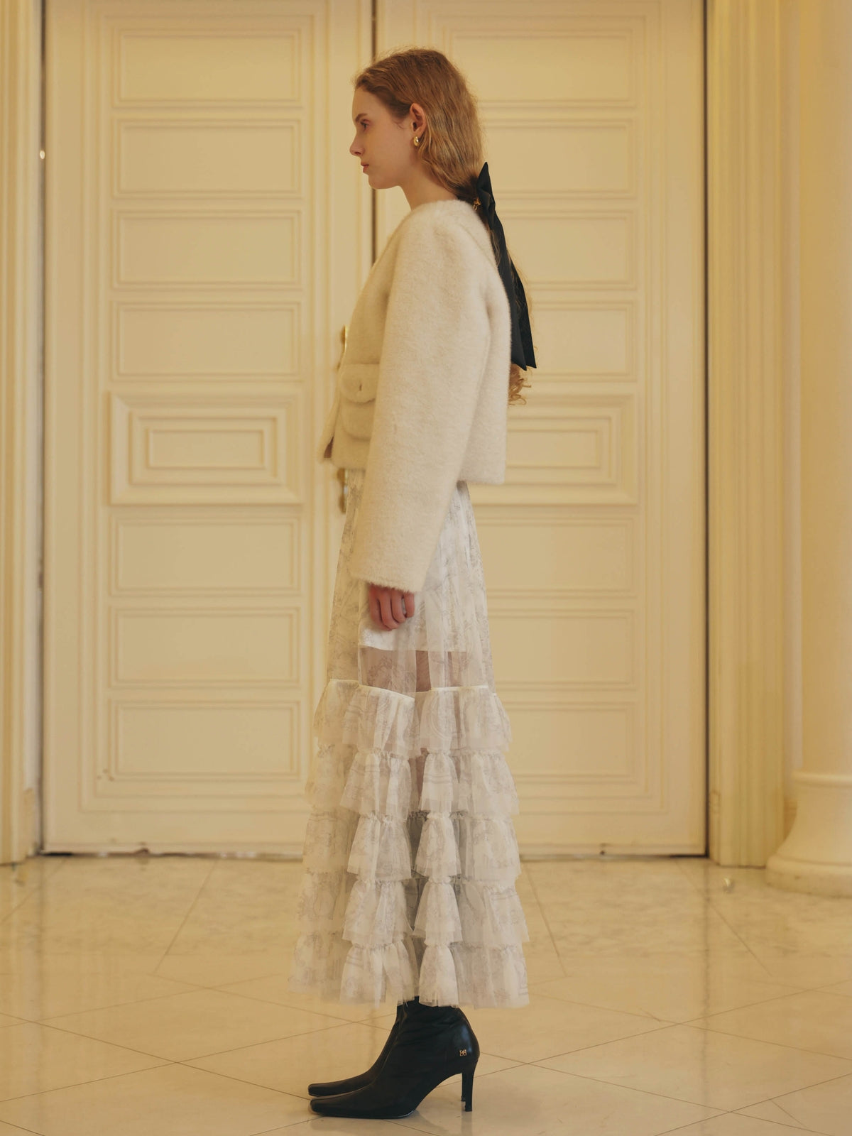 E.TULLE LAYERED SKIRT