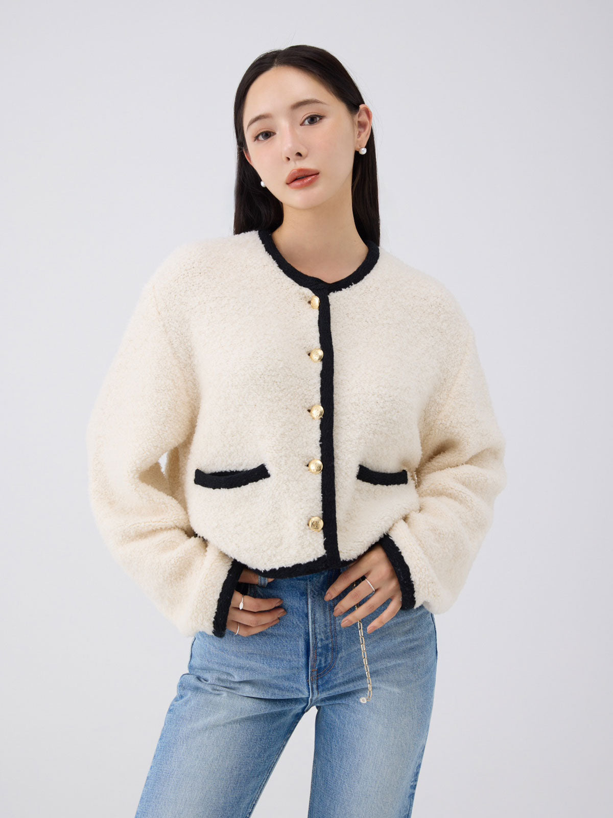 TEDDY KNIT JACKET